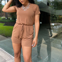Load image into Gallery viewer, Good Karma Romper | Camel