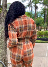Load image into Gallery viewer, Check Me Out Plaid Jumpsuit